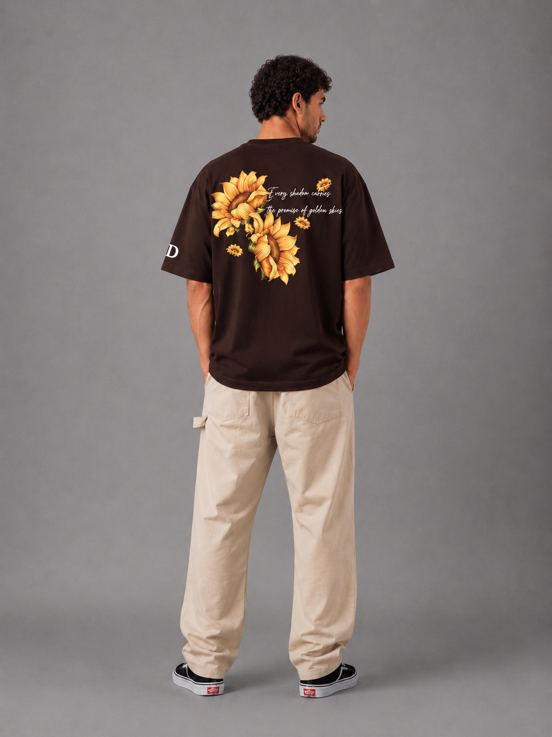 Golden Skies Oversized Graphic T-Shirt