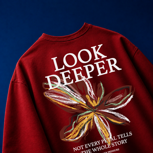 Look Deeper Oversized Graphic T-Shirt