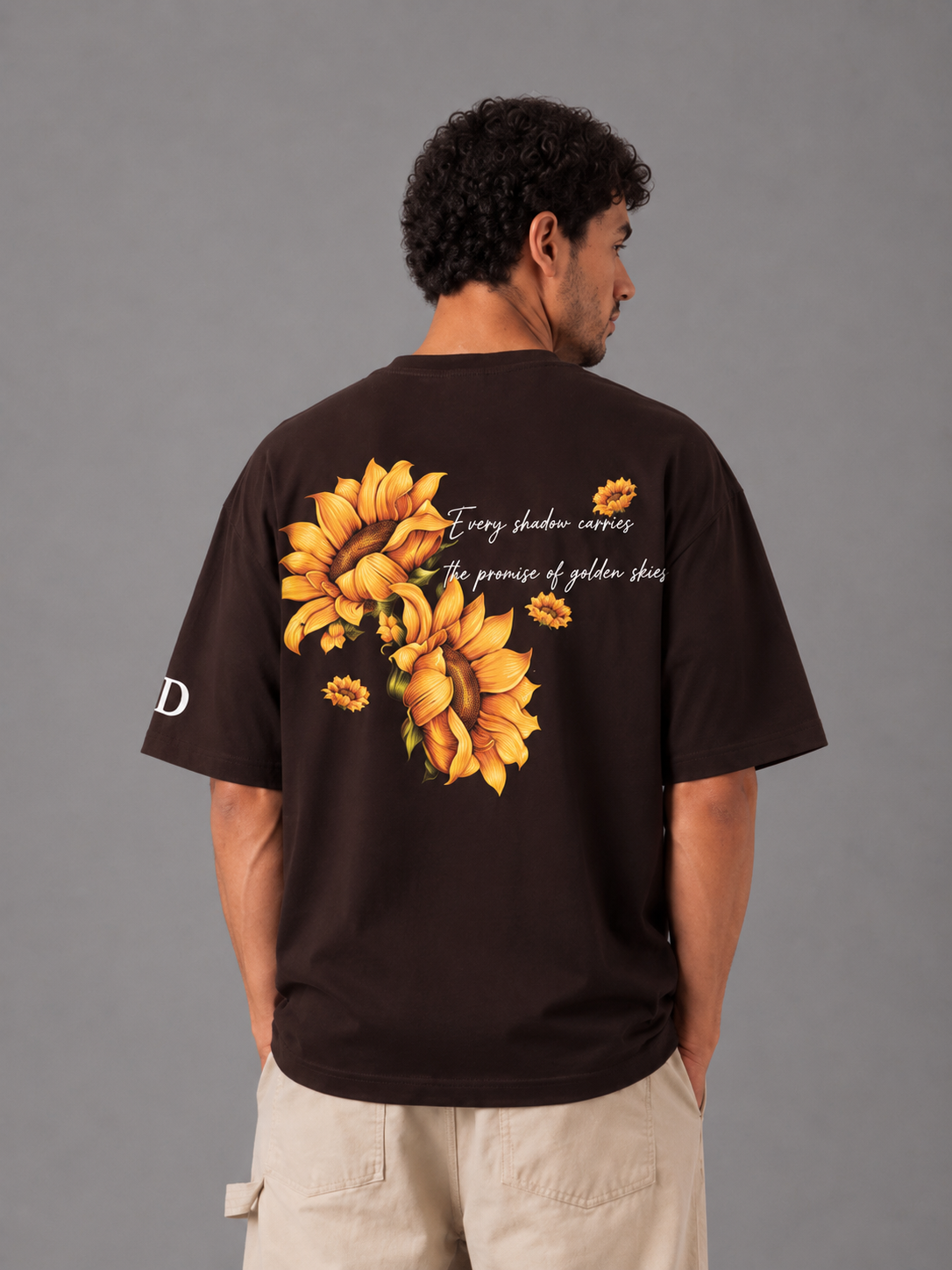 Golden Skies Oversized Graphic T-Shirt