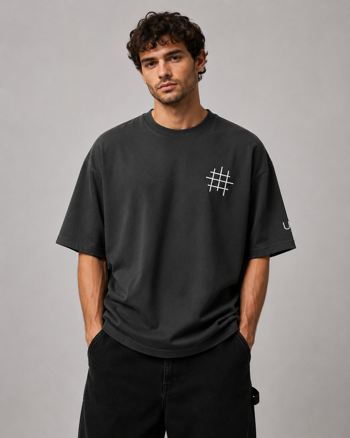 Born to Create Oversized Graphic T-Shirt