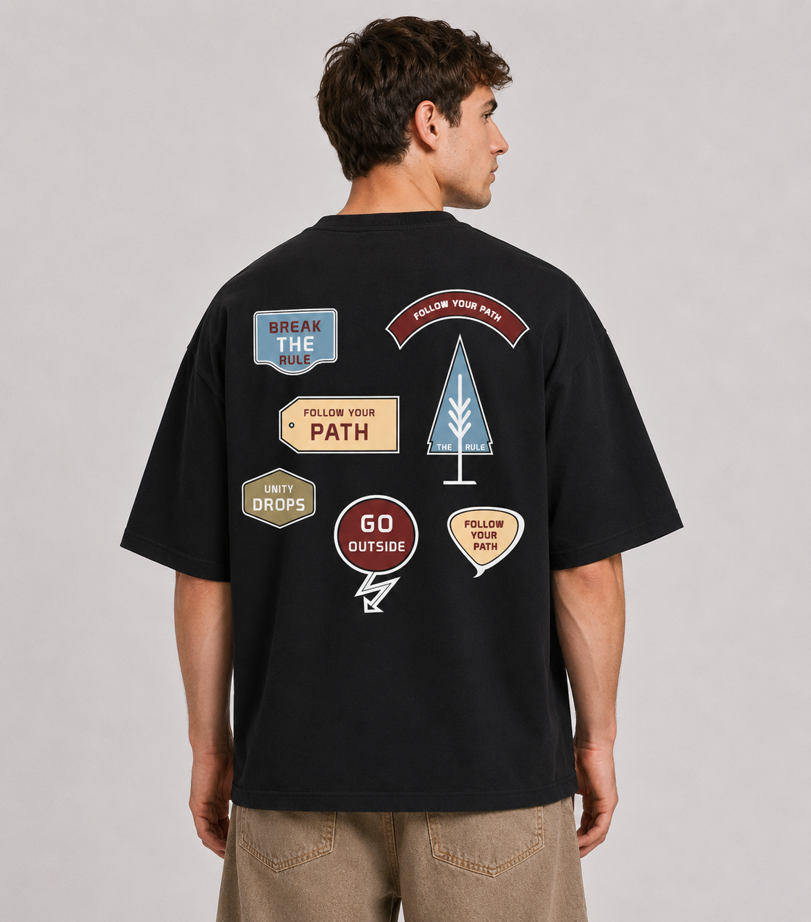 SUMMER PATCH GRAPHIC T-SHIRT