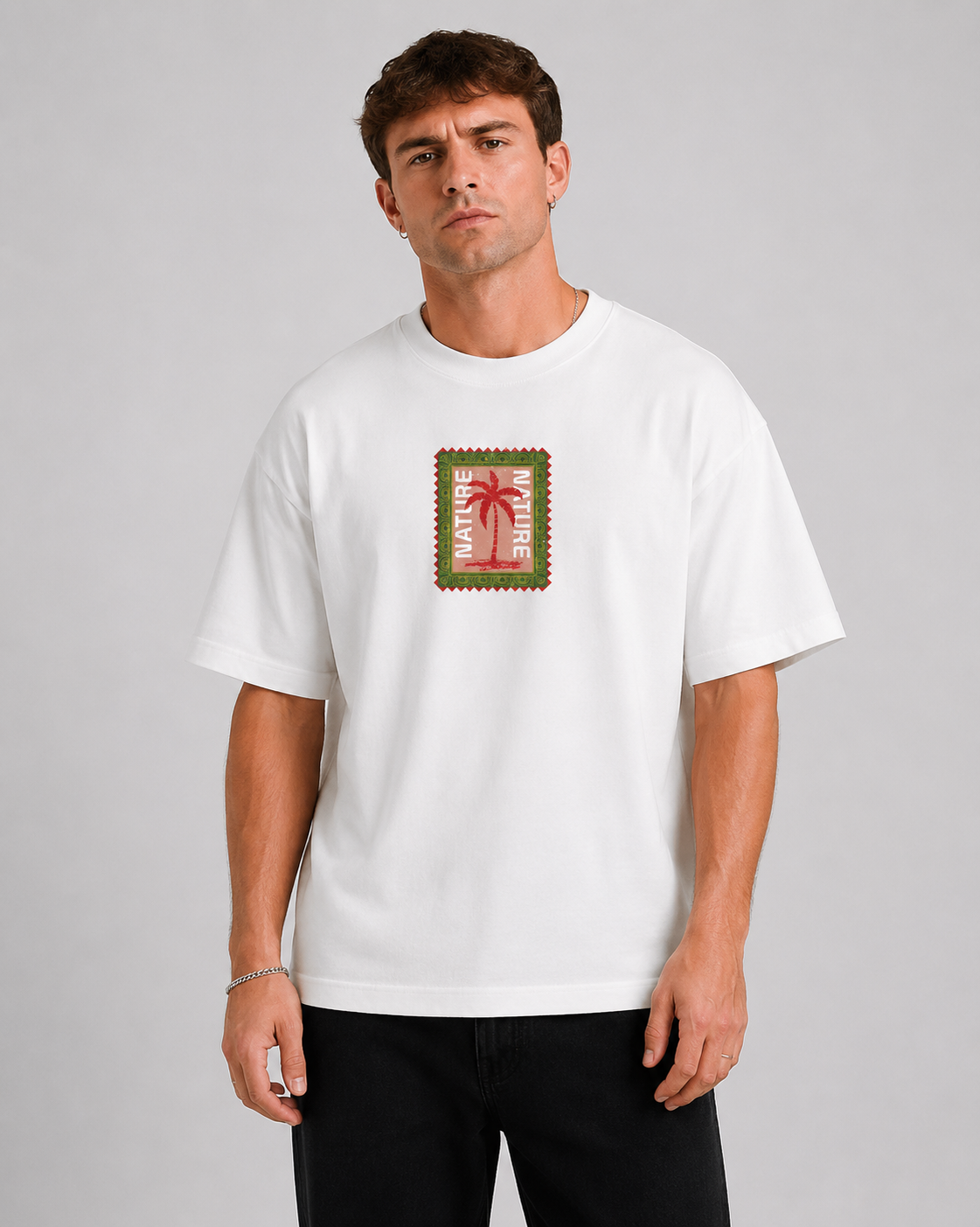 TROPICAL STAMP GRAPHIC TEE