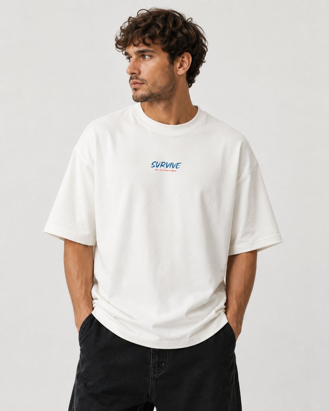 SURVIVE OVERSIZED GRAPHIC TEE