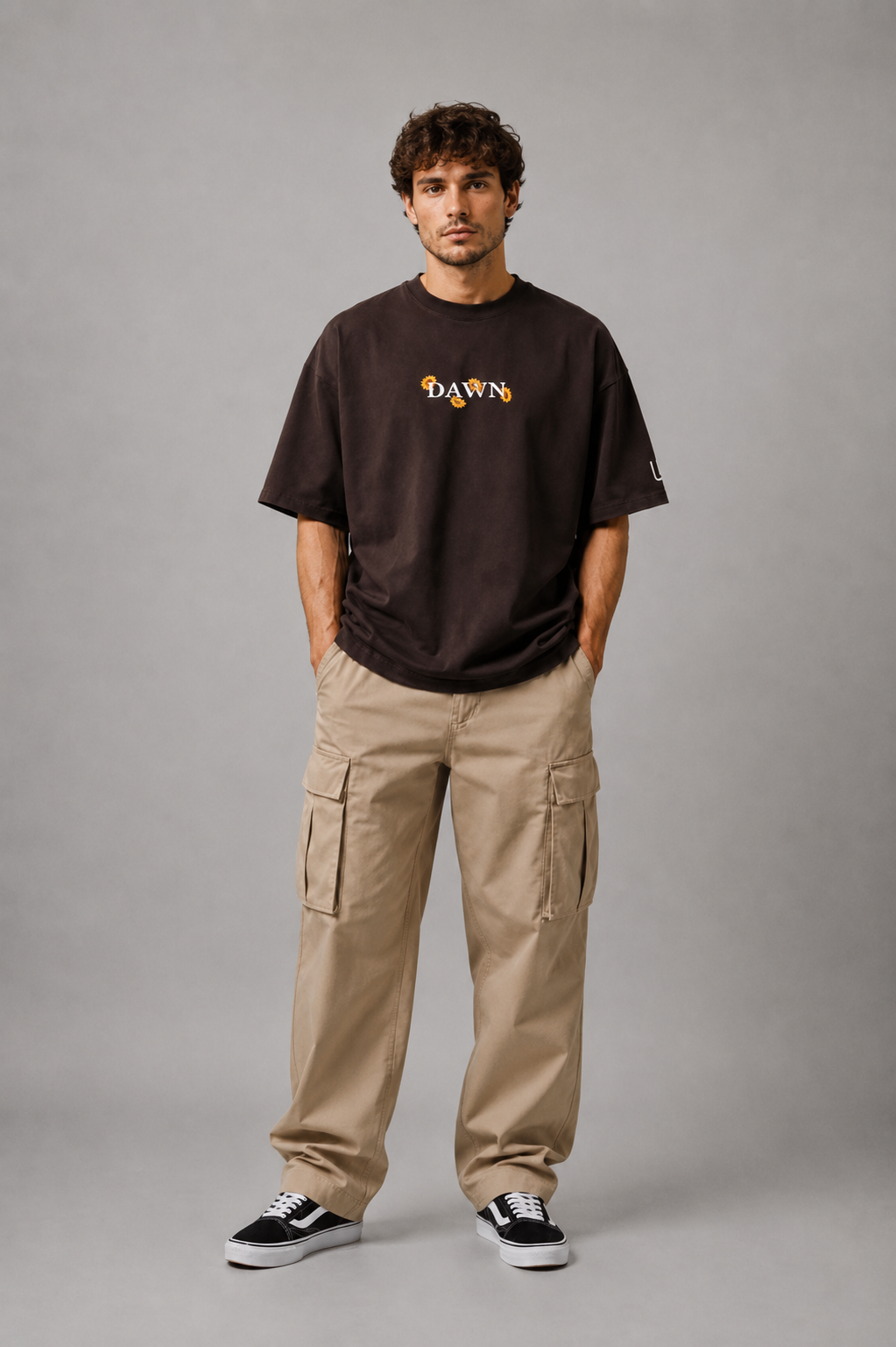 Golden Skies Oversized Graphic T-Shirt