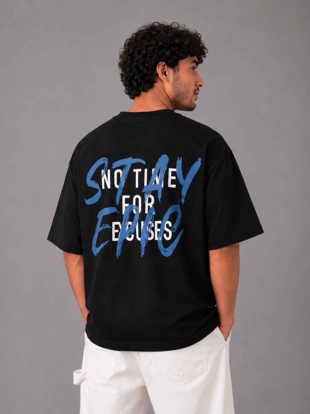 STAY EPIC OVERSIZED GRAPHIC T-SHIRT